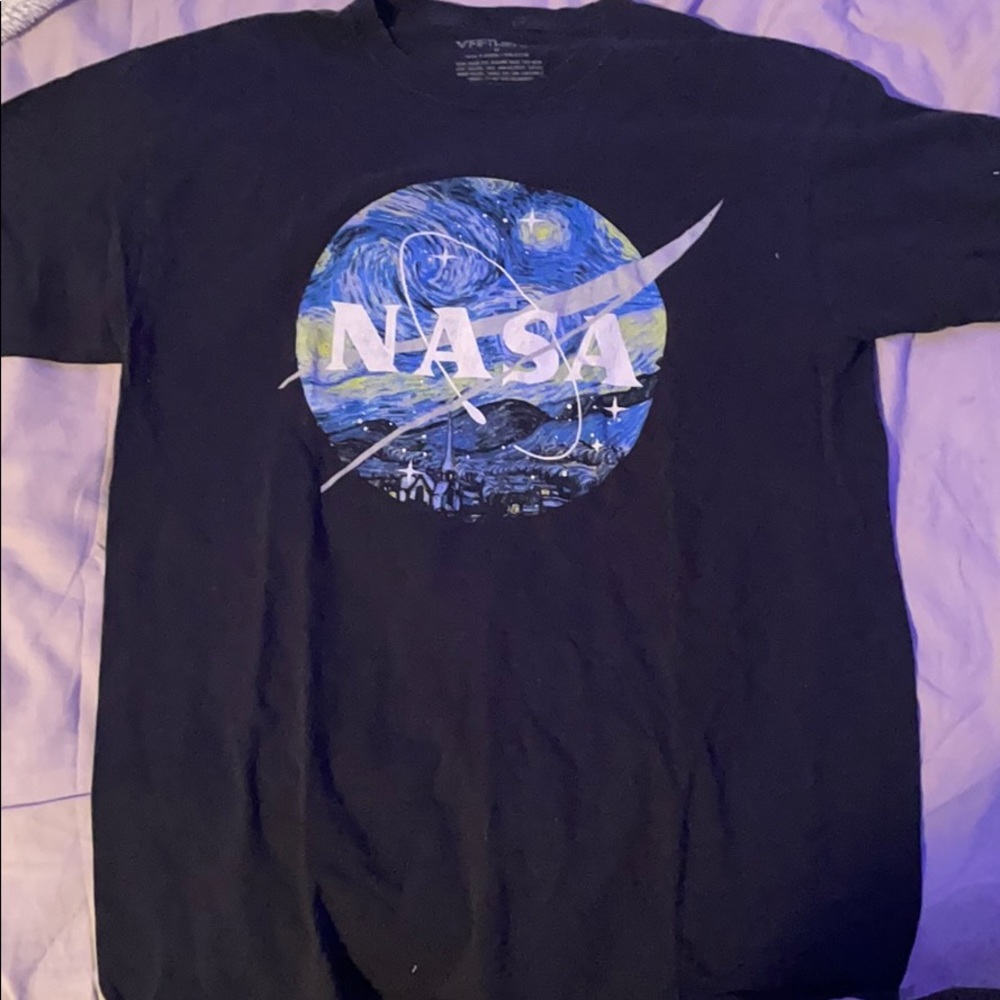 Fifth Sun “Starry Night” Nasa T-Shirt Black